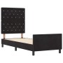 Estructura de cama con cabecera Negro 80 x 200 cm Terciopelo