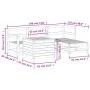 Gartensofa-Set 5-teilig aus imprägniertem Kiefernholz von vidaXL, Gartensets - Ref: Foro24-3250503, Preis: 320,06 €, Rabatt: %