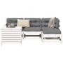 Gartensofa-Set 5-teilig aus massivem weißem Kiefernholz von vidaXL, Gartensets - Ref: Foro24-3250501, Preis: 357,28 €, Rabatt: %