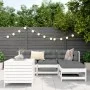 Gartensofa-Set 5-teilig aus massivem weißem Kiefernholz von vidaXL, Gartensets - Ref: Foro24-3250501, Preis: 345,37 €, Rabatt: %