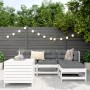 Gartensofa-Set 5-teilig aus massivem weißem Kiefernholz von vidaXL, Gartensets - Ref: Foro24-3250501, Preis: 357,28 €, Rabatt: %