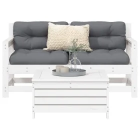 Garden sofa set 3 pieces solid white pine wood by vidaXL, Garden sets - Ref: Foro24-3250761, Price: 211,96 €, Discount: %