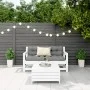 Gartensofa-Set 3-teilig aus massivem weißem Kiefernholz von vidaXL, Gartensets - Ref: Foro24-3250761, Preis: 211,96 €, Rabatt: %