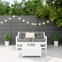 Gartensofa-Set 3-teilig aus massivem weißem Kiefernholz von vidaXL, Gartensets - Ref: Foro24-3250761, Preis: 214,69 €, Rabatt: %