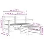Gartensofa-Set 3-teilig aus massivem weißem Kiefernholz von vidaXL, Gartensets - Ref: Foro24-3250761, Preis: 211,96 €, Rabatt: %