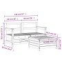 Gartensofa-Set 3-teilig aus massivem weißem Kiefernholz von vidaXL, Gartensets - Ref: Foro24-3250761, Preis: 214,69 €, Rabatt: %