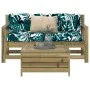 Gartensofa-Set 3-teilig aus imprägniertem Kiefernholz von vidaXL, Gartensets - Ref: Foro24-3250763, Preis: 191,35 €, Rabatt: %