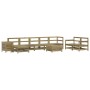 Gartensofa-Set 10-teilig aus imprägniertem Kiefernholz von vidaXL, Gartensets - Ref: Foro24-3250639, Preis: 627,66 €, Rabatt: %