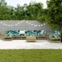 Gartensofa-Set 10-teilig aus imprägniertem Kiefernholz von vidaXL, Gartensets - Ref: Foro24-3250651, Preis: 618,10 €, Rabatt: %