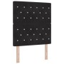 Estructura de cama con cabecera Negro 80 x 200 cm Terciopelo