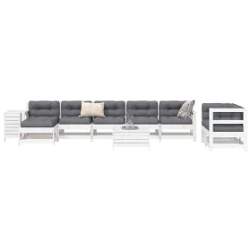 Garden sofa set 10 pieces solid white pine wood by vidaXL, Garden sets - Ref: Foro24-3250653, Price: 639,29 €, Discount: %