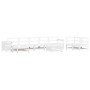Gartensofa-Set 10-teilig aus massivem weißem Kiefernholz von vidaXL, Gartensets - Ref: Foro24-3250653, Preis: 649,02 €, Rabat...
