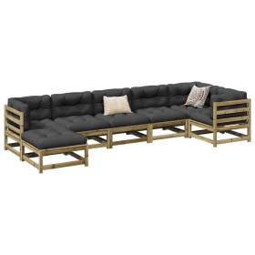Garden sofa set 7 pieces impregnated pine wood by vidaXL, Garden sets - Ref: Foro24-3299544, Price: 405,88 €, Discount: %