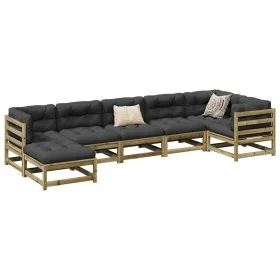 Garden sofa set 7 pieces impregnated pine wood by vidaXL, Garden sets - Ref: Foro24-3299544, Price: 400,17 €, Discount: %