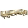 Gartensofa-Set 7-teilig aus imprägniertem Kiefernholz von vidaXL, Gartensets - Ref: Foro24-3299544, Preis: 400,17 €, Rabatt: %