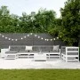 Gartensofa-Set 10-teilig aus massivem weißem Kiefernholz von vidaXL, Gartensets - Ref: Foro24-3250645, Preis: 660,20 €, Rabat...