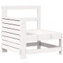 Gartensofa-Set 10-teilig aus massivem weißem Kiefernholz von vidaXL, Gartensets - Ref: Foro24-3250645, Preis: 669,31 €, Rabat...