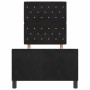 Estructura de cama con cabecera Negro 80 x 200 cm Terciopelo