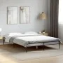 Estructura cama madera ingeniería metal gris Sonoma 120x200 cm de vidaXL, Camas y somieres - Ref: Foro24-845024, Precio: 75,7...