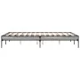 Estructura cama madera ingeniería metal gris Sonoma 120x200 cm de vidaXL, Camas y somieres - Ref: Foro24-845024, Precio: 75,7...
