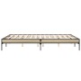 Bettgestell aus Sonoma-Eiche-Metallwerkstoff, 160 x 200 cm von vidaXL, Betten und Lattenroste - Ref: Foro24-845007, Preis: 11...
