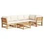 6-piece garden furniture set with solid acacia wood cushions by vidaXL, Modular outdoor sofas - Ref: Foro24-3214289, Price: 7...
