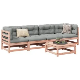 5-piece garden sofa set with Douglas fir wood cushions by vidaXL, Garden sets - Ref: Foro24-3299277, Price: 423,92 €, Discoun...