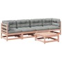 5-piece garden sofa set with Douglas fir wood cushions by vidaXL, Garden sets - Ref: Foro24-3299277, Price: 434,73 €, Discoun...