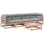 Set de sofás jardín 5 pzas con cojines madera abeto Douglas de vidaXL, Conjuntos de jardín - Ref: Foro24-3299277, Precio: 423...