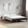 Engineered wood and black metal bed frame 150x200cm by vidaXL, Beds and slatted bases - Ref: Foro24-845011, Price: 91,71 €, D...