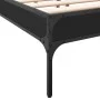 Engineered wood and black metal bed frame 150x200cm by vidaXL, Beds and slatted bases - Ref: Foro24-845011, Price: 91,71 €, D...