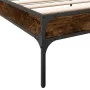 Estructura cama madera ingeniería metal roble humo 75x190 cm de vidaXL, Camas y somieres - Ref: Foro24-845058, Precio: 58,54 ...