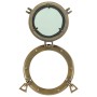 Espejo de ojo de buey de pared aluminio y vidrio Ø23 cm