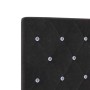 Estructura de cama con cabecera Negro 80 x 200 cm Terciopelo
