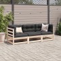 3-piece garden sofa set with solid pine wood cushions by vidaXL, Garden sets - Ref: Foro24-3299268, Price: 291,17 €, Discount: %