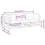 3-piece garden sofa set with solid pine wood cushions by vidaXL, Garden sets - Ref: Foro24-3299268, Price: 291,17 €, Discount: %