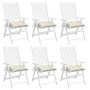 Garden chair cushions 6 pcs cream Oxford fabric 40x40x7 cm by vidaXL, Cushions for chairs and sofas - Ref: Foro24-361458, Pri...