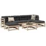 7-piece garden sofa set with solid pine wood cushions by vidaXL, Garden sets - Ref: Foro24-3295822, Price: 562,84 €, Discount: %
