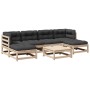 7-piece garden sofa set with solid pine wood cushions by vidaXL, Garden sets - Ref: Foro24-3295822, Price: 466,06 €, Discount: %