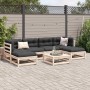 7-piece garden sofa set with solid pine wood cushions by vidaXL, Garden sets - Ref: Foro24-3295822, Price: 466,06 €, Discount: %