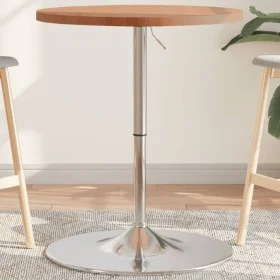 Solid beech wood high table Ø60x90.5 cm by vidaXL, Kitchen and dining tables - Ref: Foro24-3270630, Price: 108,98 €, Discount: %