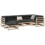 Garden sofa set 6 pieces solid pine wood by vidaXL, Garden sets - Ref: Foro24-3299519, Price: 340,25 €, Discount: %