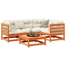 Garden sofa set 5 pieces solid pine wood wax brown by vidaXL, Garden sets - Ref: Foro24-3299420, Price: 303,13 €, Discount: %