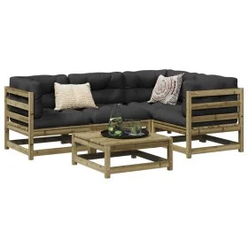 Gartensofa-Set 5-teilig aus imprägniertem Kiefernholz von vidaXL, Gartensets - Ref: Foro24-3299422, Preis: 300,77 €, Rabatt: %