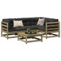 Gartensofa-Set 5-teilig aus imprägniertem Kiefernholz von vidaXL, Gartensets - Ref: Foro24-3299422, Preis: 312,02 €, Rabatt: %