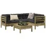 5-piece garden sofa set with impregnated pine wood cushions by vidaXL, Garden sets - Ref: Foro24-3299429, Price: 389,98 €, Di...