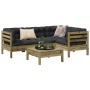 5-teilige Gartensofagarnitur mit Kissen aus imprägniertem Kiefernholz von vidaXL, Gartensets - Ref: Foro24-3299429, Preis: 40...