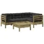 5-piece garden sofa set with impregnated pine wood cushions by vidaXL, Garden sets - Ref: Foro24-3299429, Price: 389,98 €, Di...