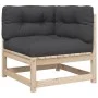 5-piece garden sofa set with solid pine wood cushions by vidaXL, Garden sets - Ref: Foro24-3299434, Price: 476,05 €, Discount: %