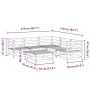 Garden sofa set 6 pieces solid Douglas fir wood by vidaXL, Garden sets - Ref: Foro24-3299443, Price: 331,02 €, Discount: %